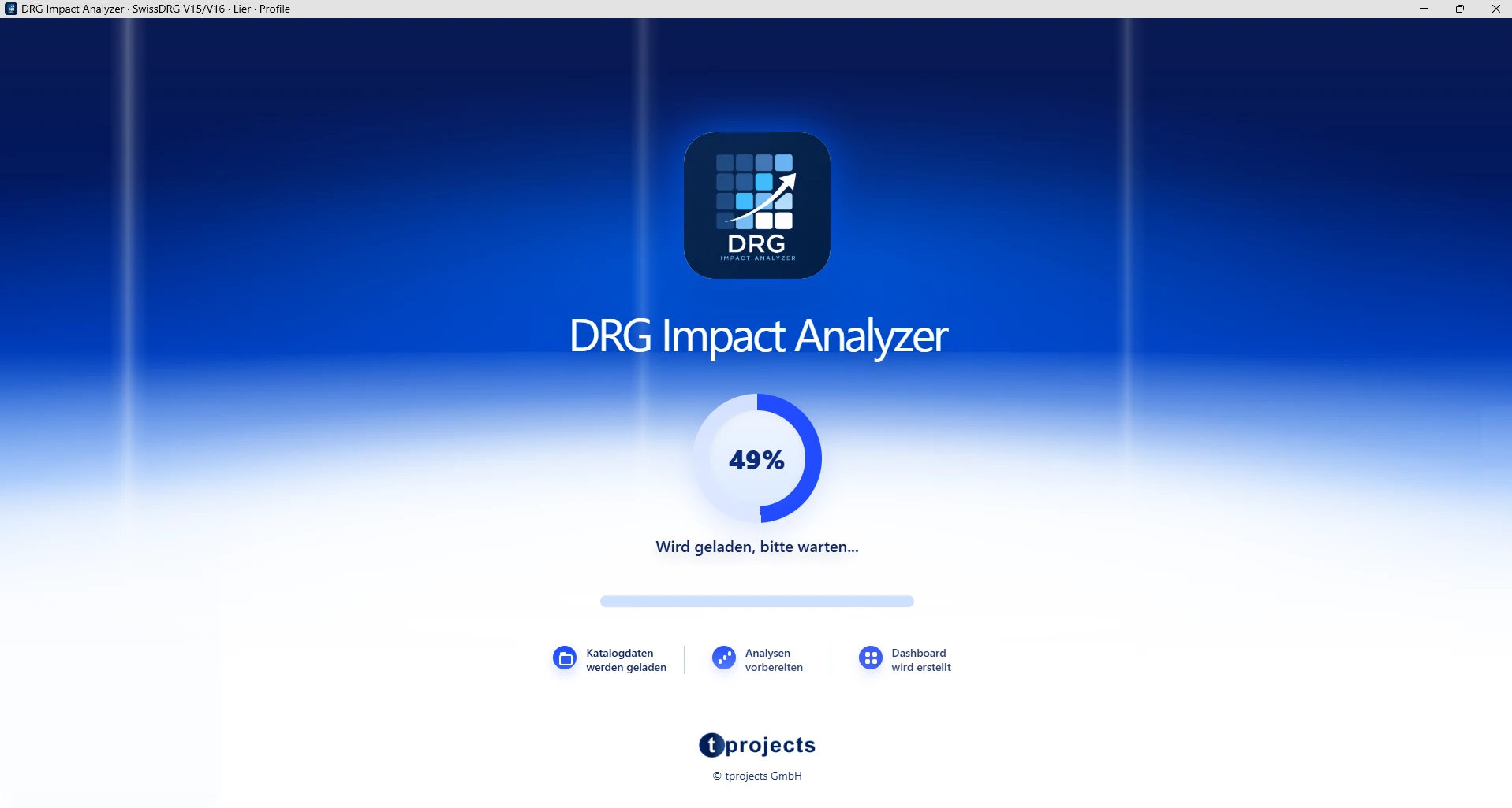 DRG Impact Analyzer - SwissDRG-Analyse-Software entwickelt von tprojects